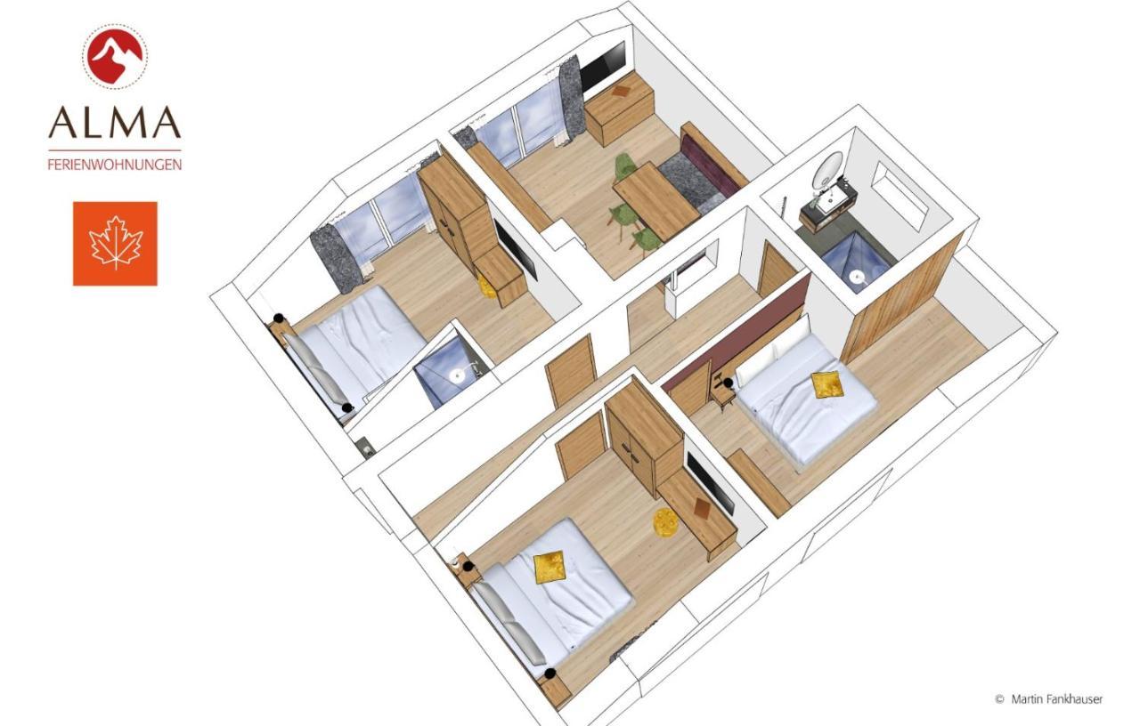 Alma Appartements Mayrhofen Ngoại thất bức ảnh